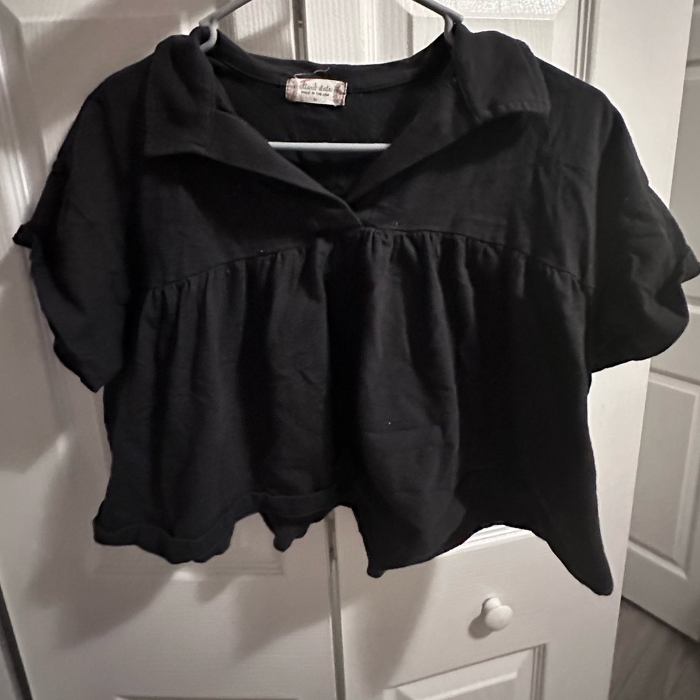 Altar’d State Cropped Peplum Blouse